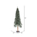 8'Hx50"W Natural Trunk With Bark Alpine Artificial Christmas Tree, Unlit -Green - B907390