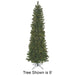 7'6"Hx34"W Virginia Pine Artificial Christmas Tree, Unlit -Green - C143310