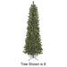 6'Hx26"W Virginia Pine Artificial Christmas Tree, Pre-Lit -Green - C143301
