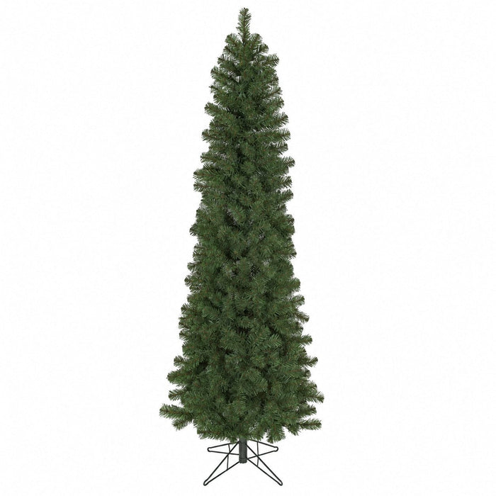 7'6"Hx34"W Virginia Pine Artificial Christmas Tree, Unlit -Green - C143310