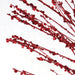 34" Glittered & Sequin Artificial Pine Stem -Red (Pack of 12) - C150283
