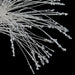 33" Glittered & Sequined Tips Artificial Needle Pine Stem -White/Silver (Pack of 12) - C-171010