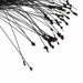 33" Glittered & Sequined Tips Artificial Needle Pine Stem -Black (Pack of 12) - C-171017