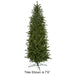 7'6"Hx40"W PE Douglas Fir Artificial Christmas Tree, Unlit -Green - C-171240