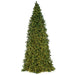 14'Hx84"W Commercial Slim Swiss Pine Artificial Christmas Tree w/Tree Frame, LED Pre-Lit -Green - C171424