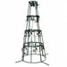 14'Hx84"W Commercial Slim Swiss Pine Artificial Christmas Tree w/Tree Frame, C7 LED Pre-Lit (Multicolor) -Green - C17142C7