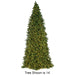 16'Hx90"W Commercial Slim Swiss Pine Artificial Christmas Tree w/Tree Frame, LED Pre-Lit -Green - C171434