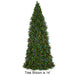 16'Hx90"W Commercial Slim Swiss Pine Artificial Christmas Tree w/Tree Frame, C7 LED Pre-Lit (Multicolor) -Green - C17143C7