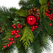 36" Artificial Mixed Hampton Pine Wreath -Green/Red - C180050