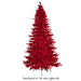 5'Hx33"W Snowed Valentino Tinsel Red LED-Lighted Artificial Christmas Tree w/Stand -Red - C201539