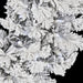 9'Lx14"W Flocked Arctic Pine Artificial Garland, LED Pre-Lit (Cool White) -White (Pack of 2) - C180508