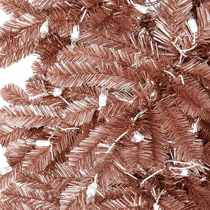 6'Lx14"W Tinsel Matte Blush Artificial Garland, LED Pre-Lit -Blush (Pack of 2) - C180724