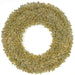 72" Artificial Sparkling Tinsel Pine LED-Lighted Hanging Wreath -Champagne - C180914