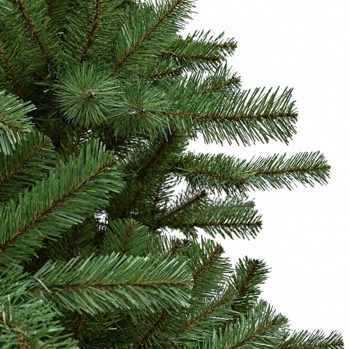 7'6"Hx60"W Fluff-Free Deluxe Virginia Pine Artificial Christmas Tree, Unlit -Green - C181030
