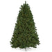 7'6"Hx60"W Fluff-Free Deluxe Virginia Pine Artificial Christmas Tree, Unlit -Green - C181030