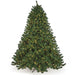 9'Hx80"W Fluff-Free Deluxe Virginia Pine LED-Lighted Artificial Christmas Tree w/Stand -Green - C181044