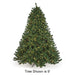 12'Hx112"W Fluff-Free Deluxe Virginia Pine Artificial Christmas Tree, LED Pre-Lit -Green - C181054