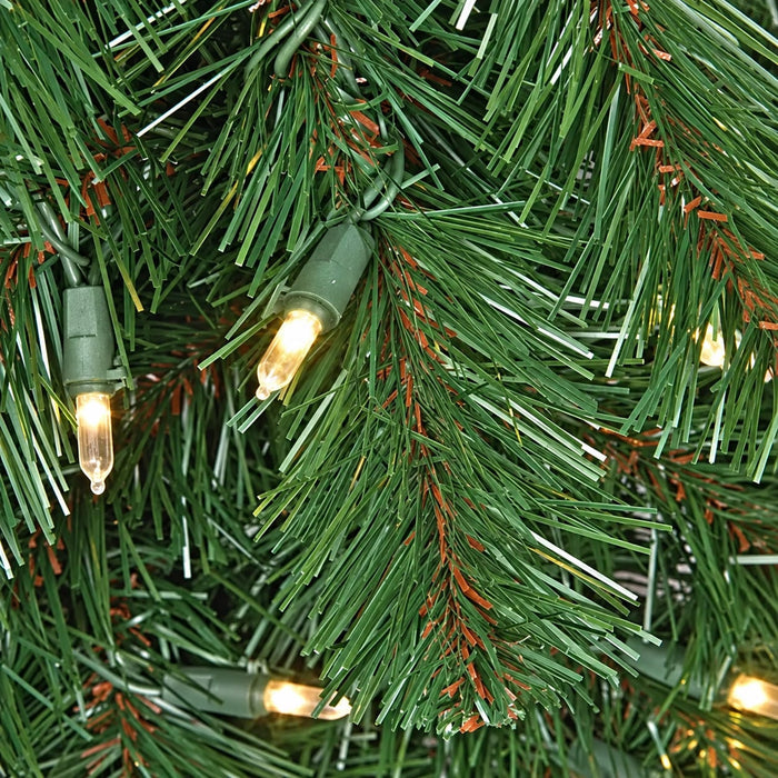9'Lx12"W Virginia Pine Artificial Garland, LED Pre-Lit -Green (Pack of 2) - C190344
