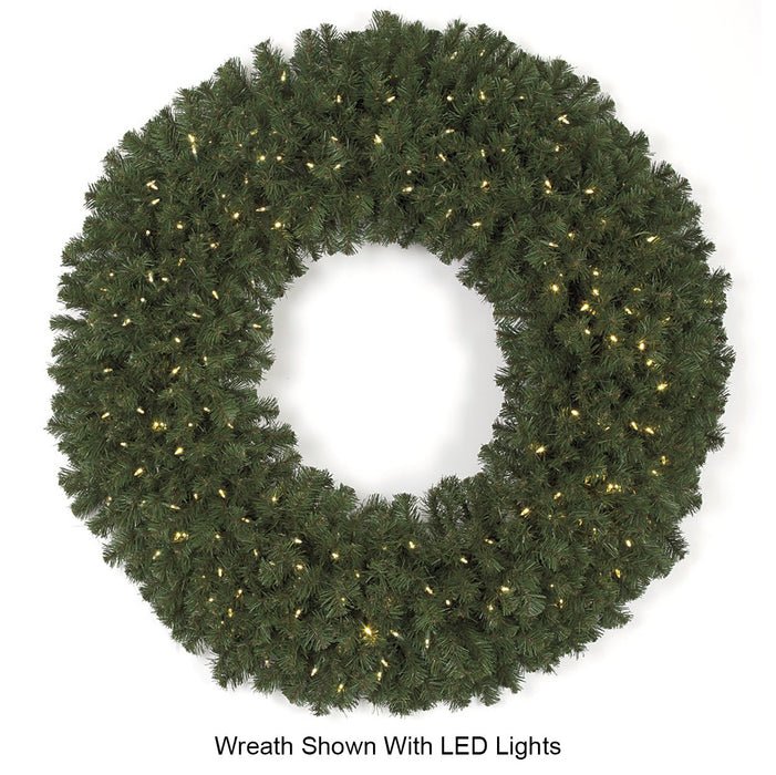 60" Artificial PVC Virginia Pine Hanging Wreath -Green - C190370