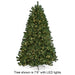 5'Hx45"W Virginia Pine LED-Lighted Artificial Christmas Tree w/Stand -Green - C190514