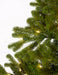 7'6"Hx52"W PE Half-Tree/Wall Spruce LED-Lighted Artificial Christmas Tree w/Stand -Green - C190824