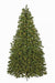 7'6"Hx52"W PE Half-Tree/Wall Spruce LED-Lighted Artificial Christmas Tree w/Stand -Green - C190824