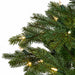 7'6"Hx49"W PE St. Lucia Fir Artificial Christmas Tree, LED Pre-Lit -Green - C191214