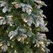 5'Hx25"W PE Flocked Pencil Sitka Spruce Artificial Christmas Tree, LED Pre-Lit -White/Green - C191404