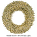 36" Artificial Sparkling Tinsel Pine LED-Lighted Hanging Wreath -Champagne - C192014