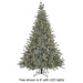 5'Hx43"W PE Appalachian Fir LED-Lighted Artificial Christmas Tree w/Stand -Green/White - C195004