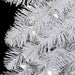 9'Lx12"W Flocked Snowy Spruce Artificial Garland, LED Pre-Lit (Cool White) -White - C195428