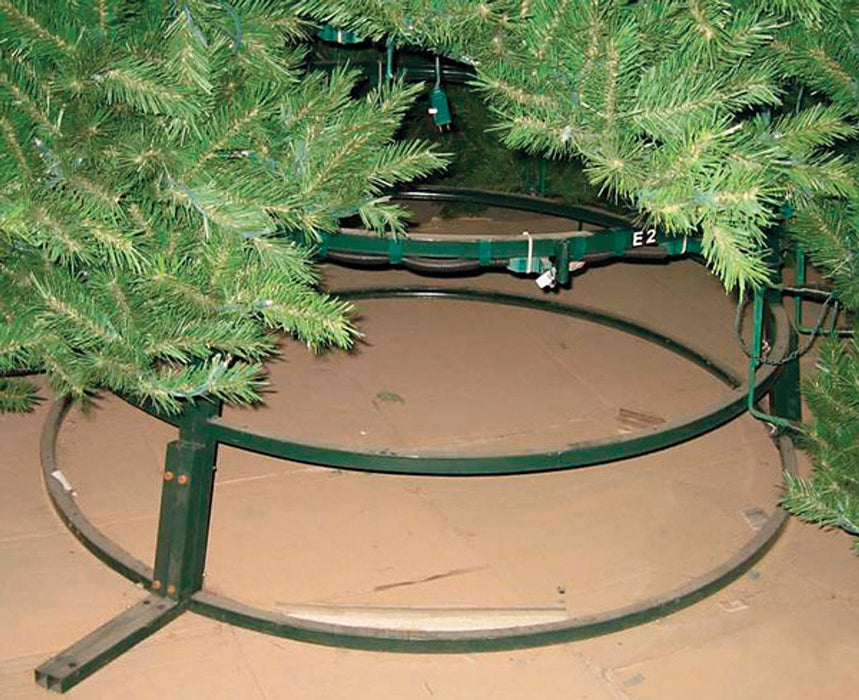 14'Hx121"W Commercial Breckenridge Pine Artificial Christmas Tree w/Tree Frame, Outdoor LED Pre-Lit -Green - C195618