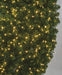 144" Commercial Outdoor Artificial Breckenridge Pine LED-Lighted Hanging Wreath -Green - C195678