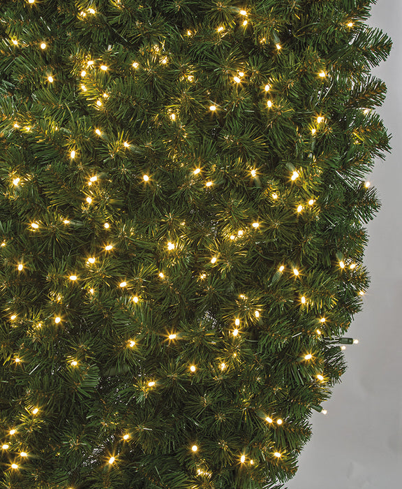 96" Commercial Outdoor Artificial Breckenridge Pine Wreath, LED Pre-Lit -Green - C195658