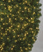 96" Commercial Outdoor Artificial Breckenridge Pine Wreath, LED Pre-Lit -Green - C195658