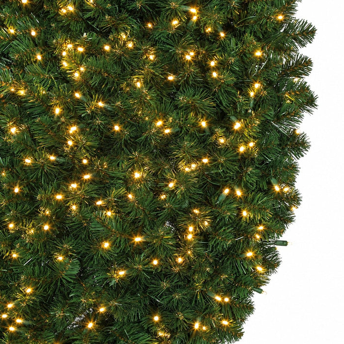 180" Commercial Outdoor Artificial Breckenridge Pine Wreath, LED Pre-Lit -Green - C195688