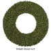 144" Commercial Outdoor Artificial Breckenridge Pine LED-Lighted Hanging Wreath -Green - C195678