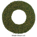 180" Commercial Outdoor Artificial Breckenridge Pine Wreath, LED Pre-Lit -Green - C195688