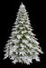 9'Hx78"W PE Frosted Black Mountain Spruce Artificial Christmas Tree w/Stand -White/Green - C-200390
