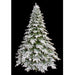 9'Hx78"W PE Frosted Black Mountain Spruce Artificial Christmas Tree, Unlit -White/Green - C-200390