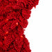9'Lx16"W Flocked Valentino Pine Artificial Garland, LED Pre-Lit (Red) -Red - C200419