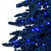 5'Hx33"W Flocked Marin Artificial Christmas Tree, LED Pre-Lit (Blue) -Navy Blue - C200429
