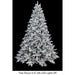 7'6"Hx59"W PE Frosted Sheldon Fir LED-Lighted Artificial Christmas Tree w/Stand -White/Green - C200474