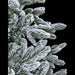 12'Hx88"W PE Frosted Sheldon Fir Artificial Christmas Tree, Micro LED Pre-Lit -White/Green - C200494