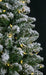 5'Hx20"W Flocked Beaumont Pencil Pine Artificial Christmas Tree, LED Pre-Lit -White/Green - C200514