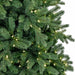 7'6"Hx56"W PE Blue Spruce Artificial Christmas Tree, LED Pre-Lit -Green - C200814