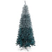 7'6"Hx39"W Ombre PVC Tinsel Artificial Christmas Tree w/Stand -Silver/Blue - C201010