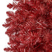 7'6"Hx39"W Tinsel Ombre Artificial Christmas Tree, Unlit -Pink/Red - C201070