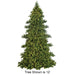 16'Hx104"W Commercial Oregon Fir Artificial Christmas Tree w/Tree Frame, Outdoor LED Pre-Lit -Green - C-201168