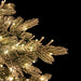 12'Hx82"W PE Frosted Highland Spruce Cluster Artificial Christmas Tree, Micro LED Pre-Lit -White/Green - C201254